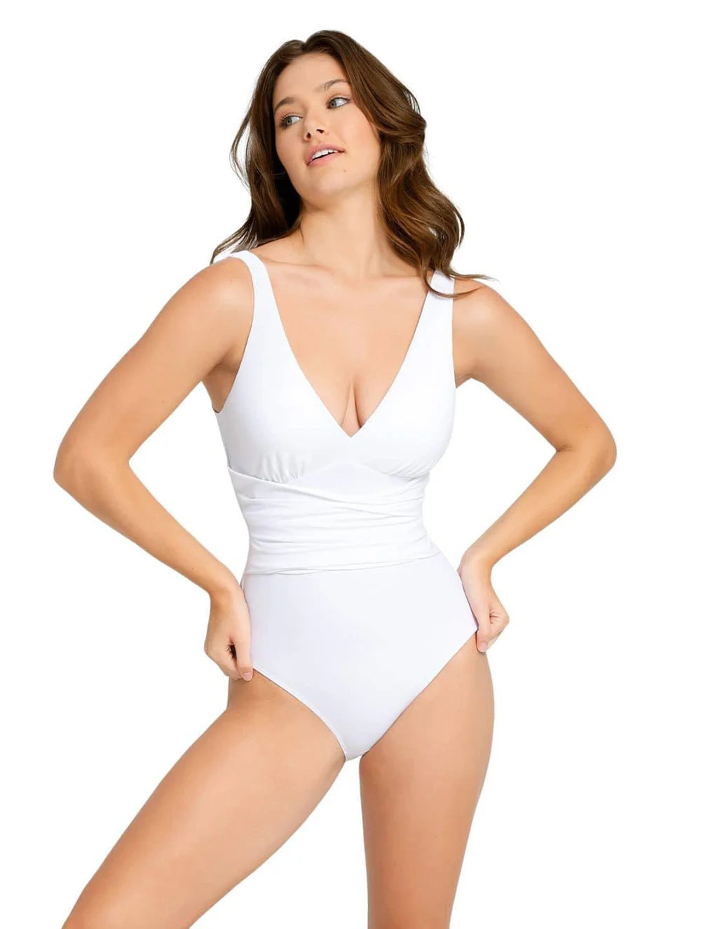 Shapewear V-Neck Swimsuit