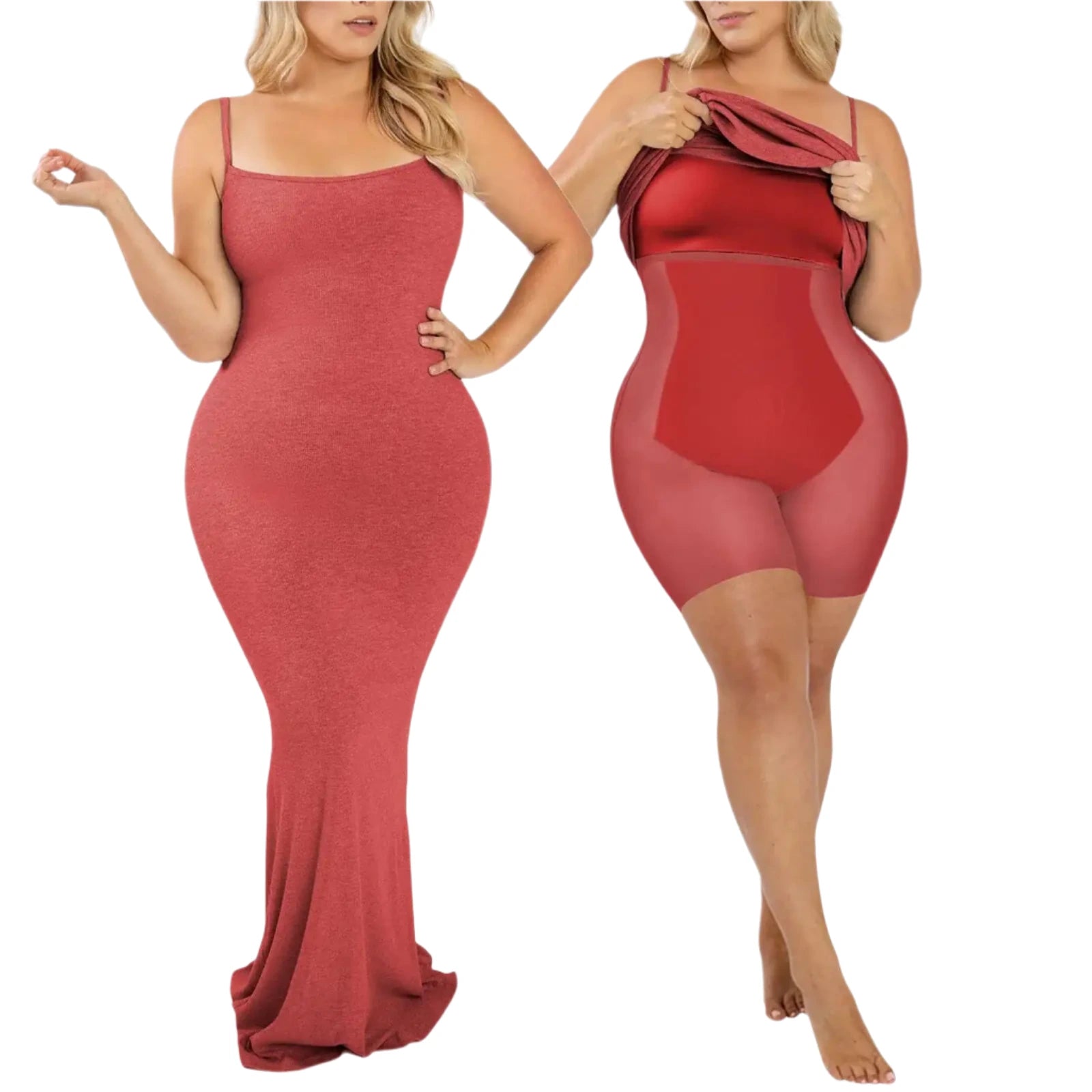 Shapewear Slip Maxi Dress